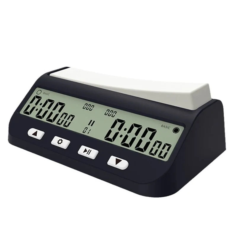 La pendule YS-9901 seule sur fond blanc, écran large et quatre touches