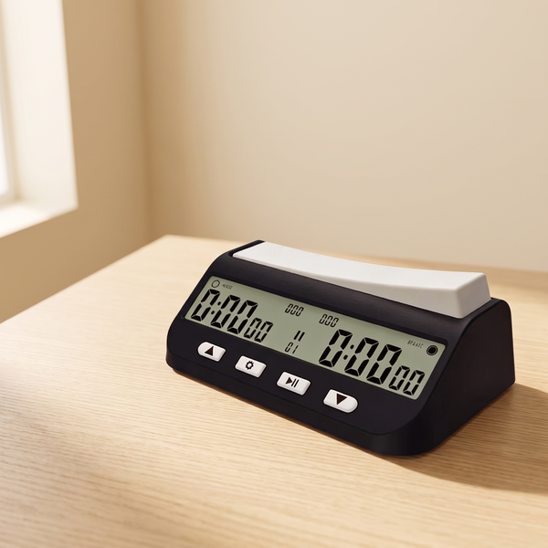 Pendule d'échecs numérique YS-9901, quatre cadences et écran 125 mm — packshot